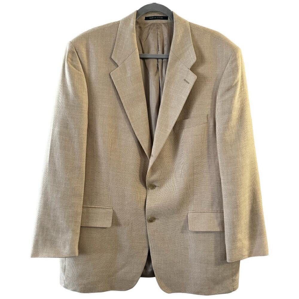 Lauren Ralph Lauren Vintage Silk Linen Wool Men’s Blazer Size 44R